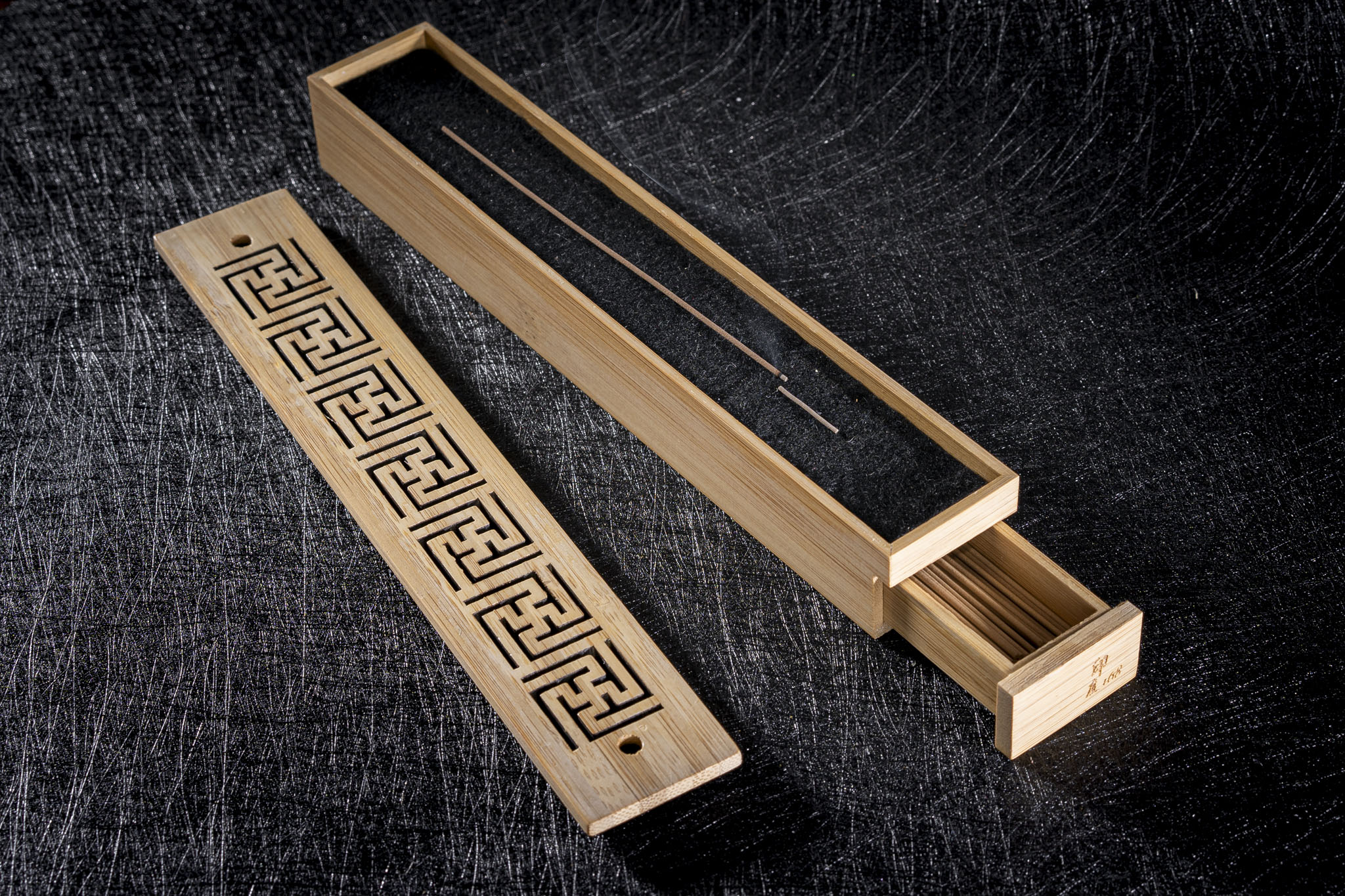 Image PORTE ENCENS EN BAMBOU "BOUDDHIQUE"